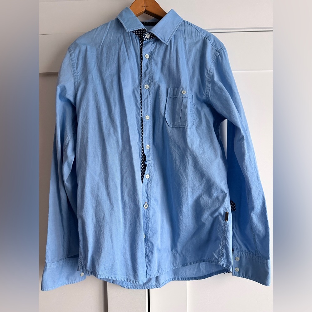 Hugo Boss Slim-fit Blue Button Down Shirt